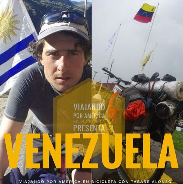 Ciclista uruguayo en Venezuela 