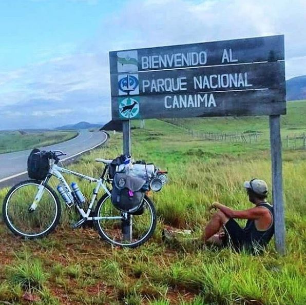 Ciclista uruguayo en Venezuela 