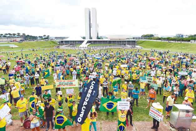 Protestas Gob interino de Temer