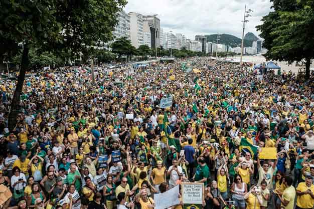 Protestas Gob interino de Temer