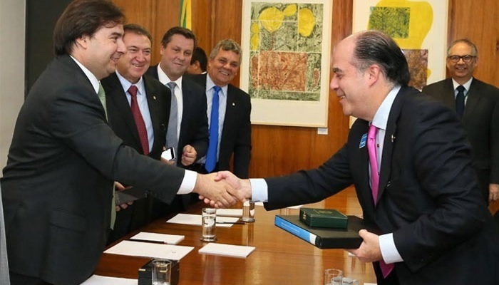 Julio Borges y Rodrigo Maia