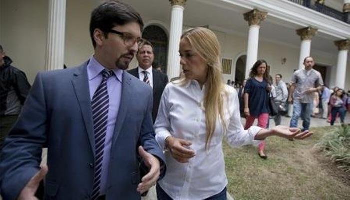 Freddy Guevara y Lilian Tintori