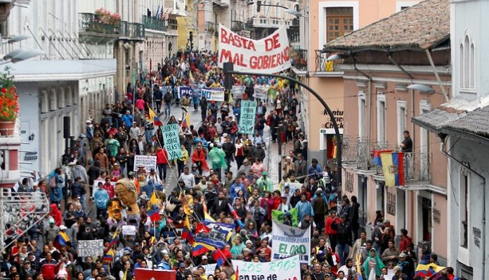 ecuador protesta lenin moreno