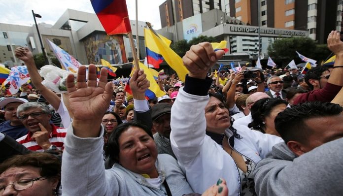 trabajadores protesta ecuador