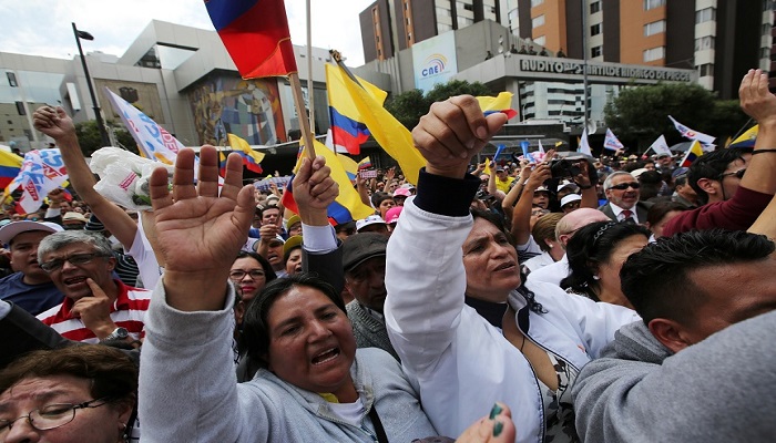 trabajadores protesta ecuador