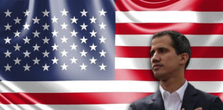 Guaidó bandera EE gira