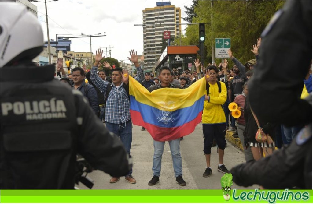 protesta ecuador quito