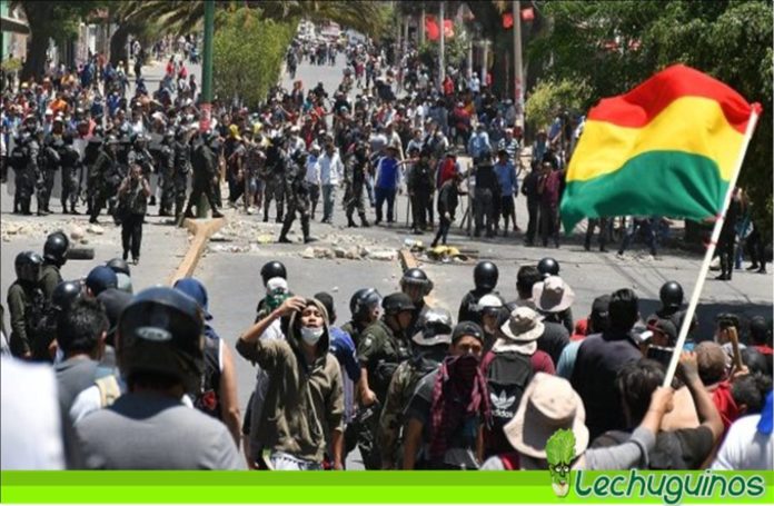 comandante policia protestas bolivia barricadas