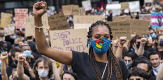 protesta contra violencia racista