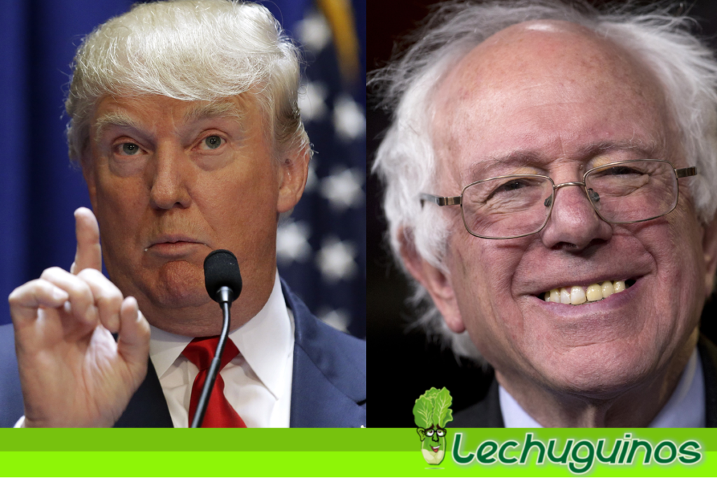 Bernie Sanders Donald Trump planes