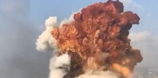 Explosión Beirut, líbano infrarrojo misiles