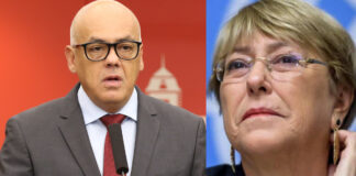 Vea la pela que le dio Jorge Rodríguez a Michelle Bachelet