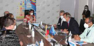 CNE sostuvo reunión con representantes de la ONU, OPS y OMS