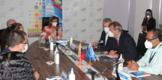 CNE sostuvo reunión con representantes de la ONU, OPS y OMS