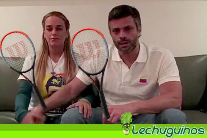 Vea a Lilian Tintori y a Leopoldo López jugando tenis con los 100 dólares que le “donaron”