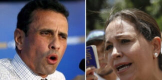 María Corina Machado asegura que Capriles no es oposición