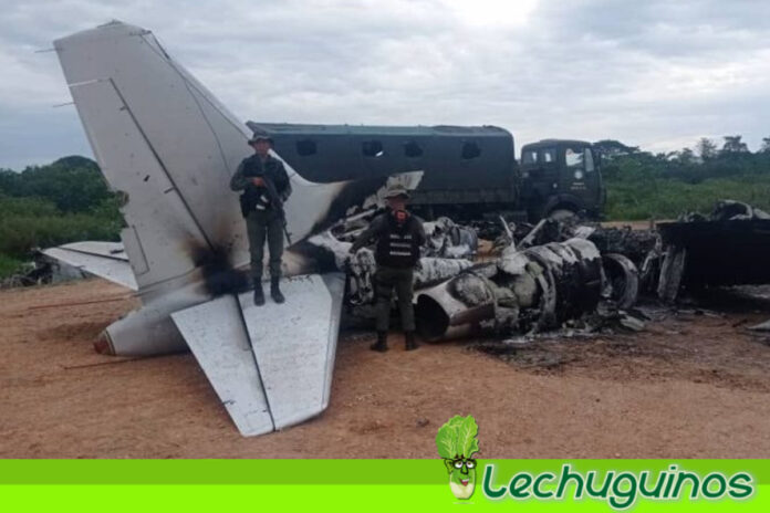 FANB neutralizó nueva aeronave usada por los TANCOL para traficar drogas