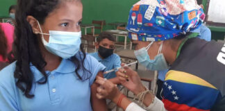 Sesenta por ciento de niñas y niños de Venezuela ya están vacunados contra la COVID-19