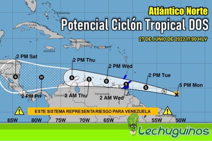 Inameh emitió alerta ante potencial ciclón tropical sobre costas venezolanas