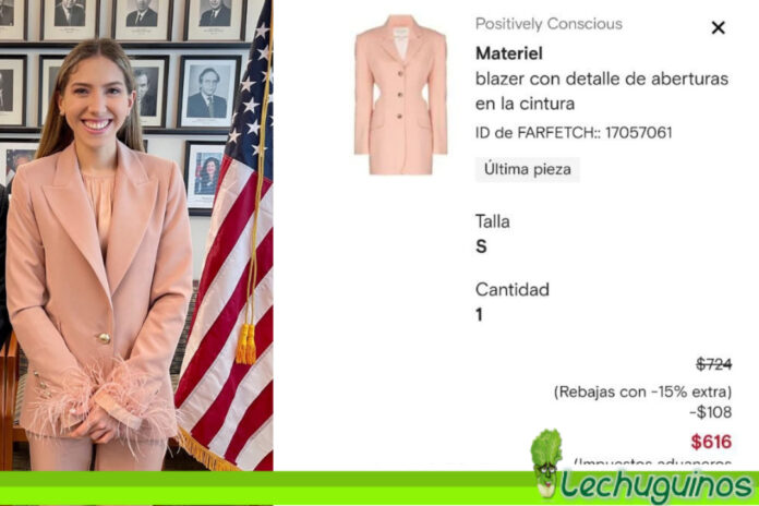 La mujer de Guaidó se fue a EEUU y lució una chaqueta valorada en más de 600 dólares