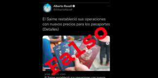 Saime desmiente aumento de precios de prórrogas y pasaportes