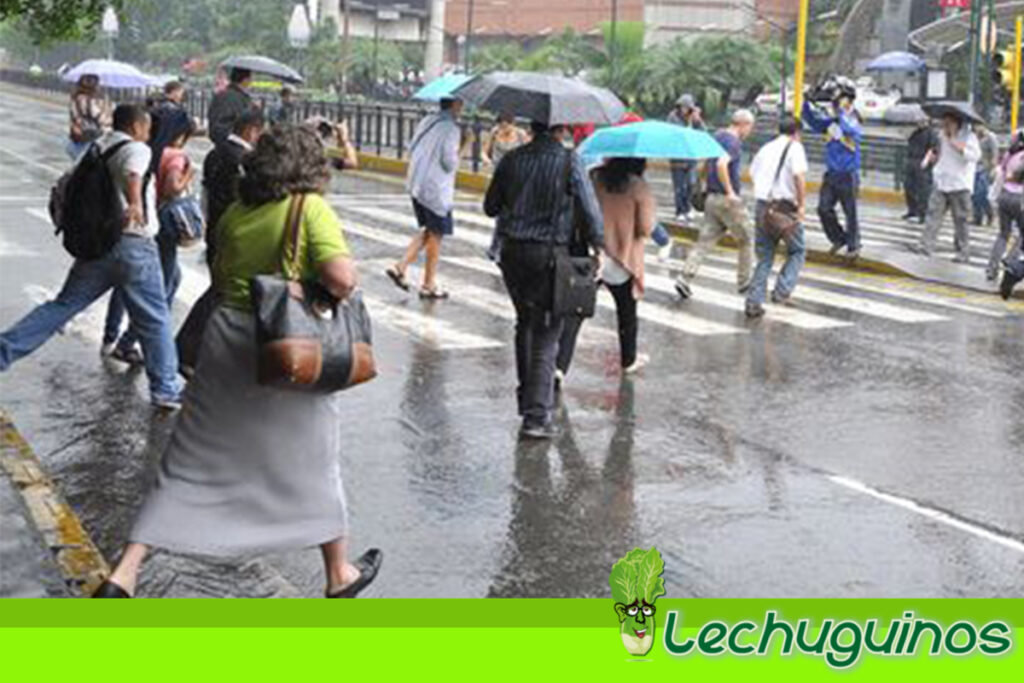INAMEH emite aviso meteorológico para todo el país por fuertes lluvias