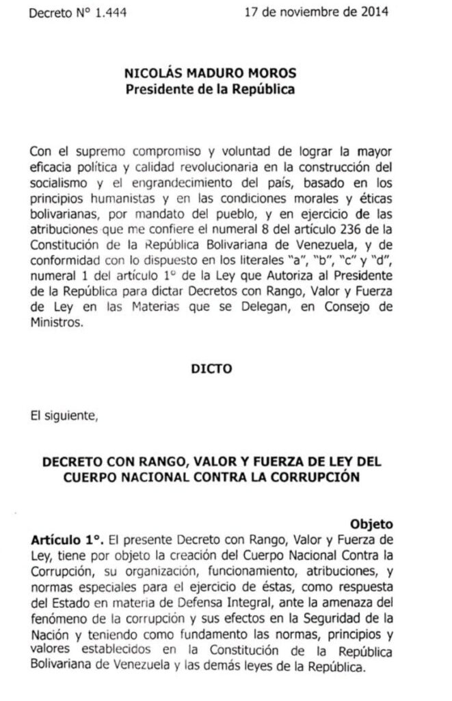 Policía Nacional Contra la Corrupción
